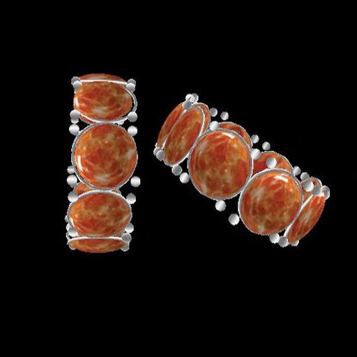 Orange Swirl Bracelets