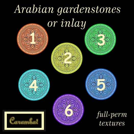 Arabian gardenstones or Inlay pack