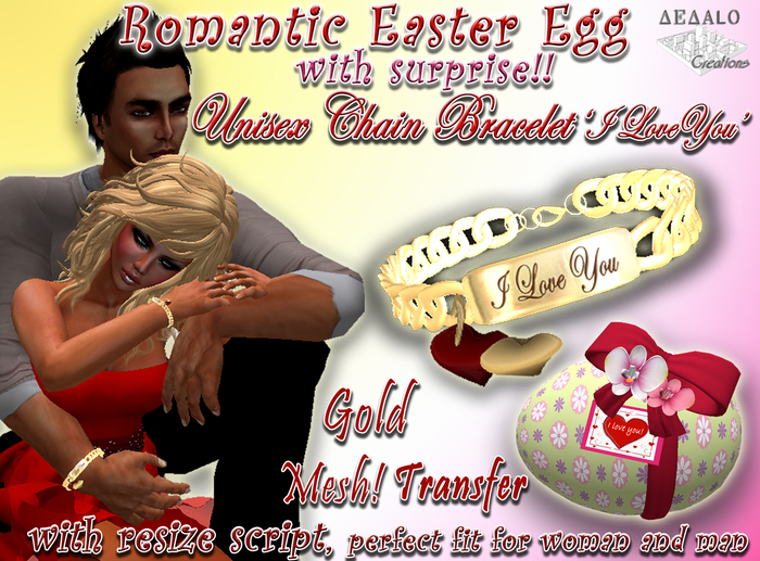 Romantic Easter Egg (with surprise I Love You Bracelet) * Happy Easter Promo *