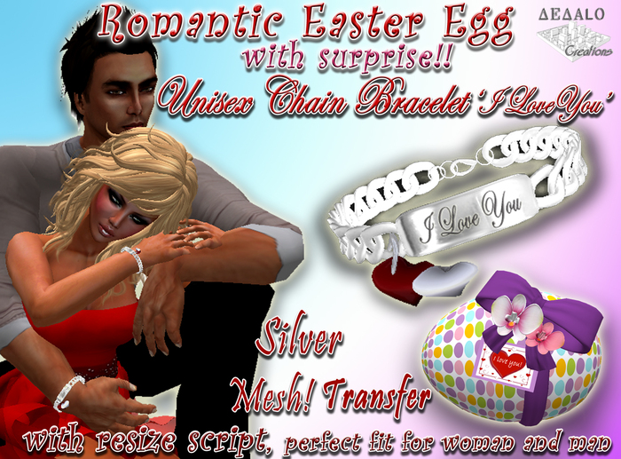 Romantic Easter Egg (with surprise I Love You Bracelet) * Happy Easter Promo *
