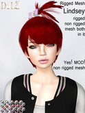 =DeLa*= Mesh Hair "Lindsey" Dipped Party Colors