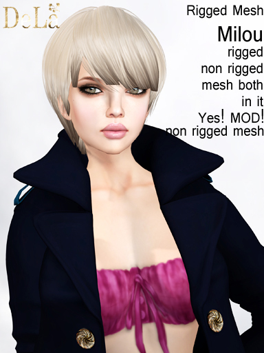 =DeLa*= Mesh Hair "Milou" Demo