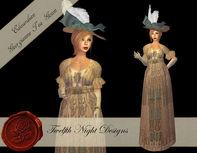 Edwardian Georgianne Tea Gown