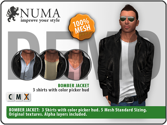 ::  NUMA  :: Bomber Jacket (Black) / DEMO