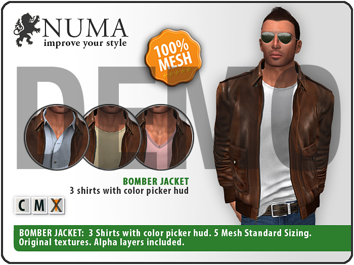 ::  NUMA  :: Bomber Jacket (Brown) / DEMO