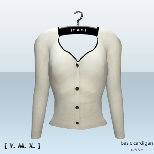 [Y.M.X.] basic cardigan white