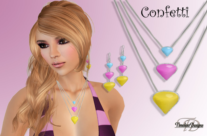 *TD* Confetti Necklace Set   BX