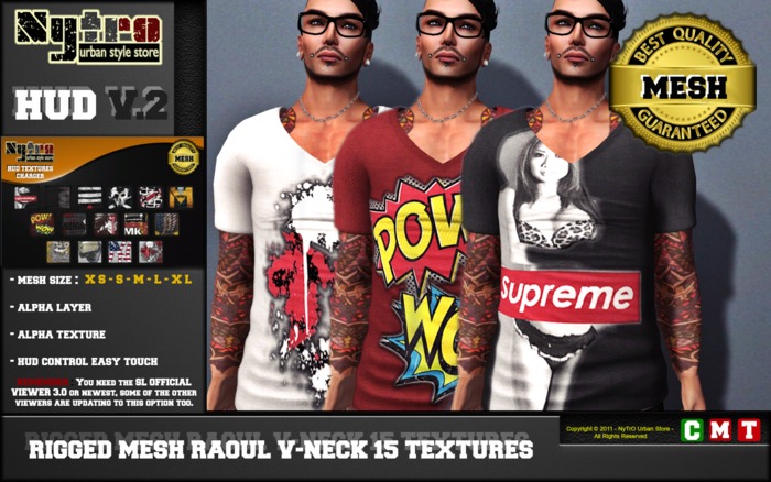 $$ - NyTrO - $$ RIGGED MESH OMG Loose Pant UNISEX FAT PACK (changeble with HUD) Urban Style NEW 2013....!!!! (Box)