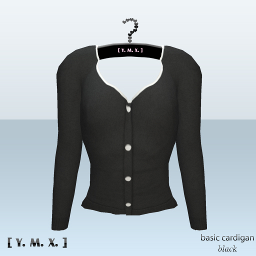 [Y.M.X.] basic cardigan black
