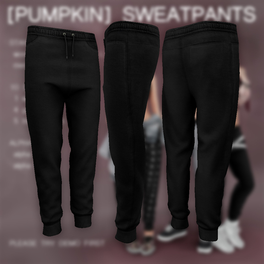 [Pumpkin] Sweatpants (grey; DEMO)