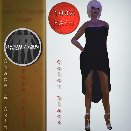 KS Design - Tube Point Dress Black