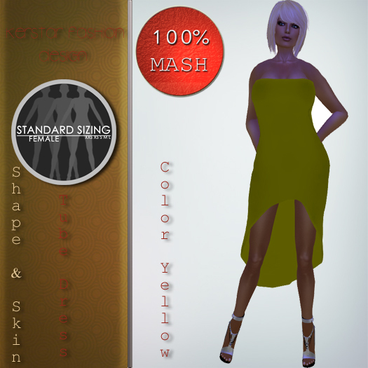 KS Design - Tube Point Dress Yellow