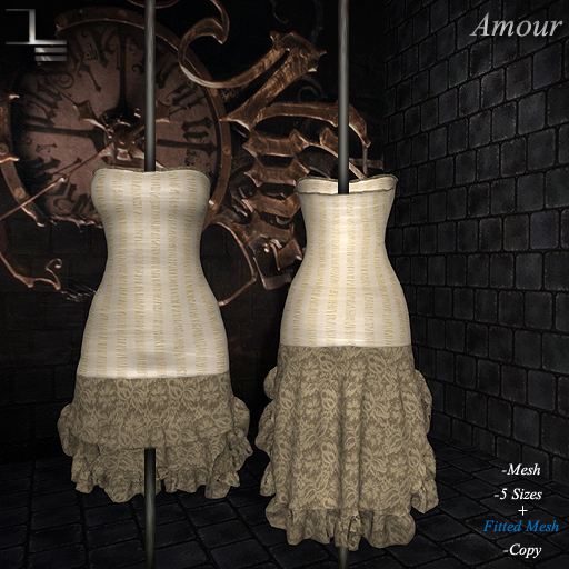 DE Designs Amour Fitted Mesh and Sizes - Ivory