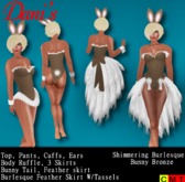 *Dani's* Shimmering Burlesque Bunny Green