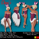 *Dani's* Shimmering Burlesque Bunny Green
