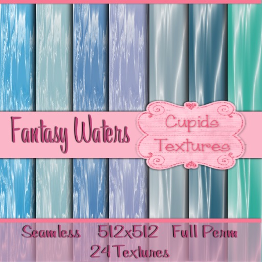 *Cupids Textures * 24 FANTASY WATERS SEAMLESS