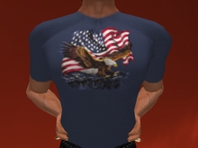 TM Patriotic Eagle Talon T-Shirt - Images on front and back - Classic Bodies or BOM Mesh