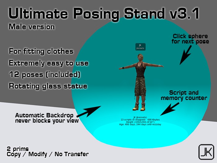 JK Posing Sphere - Male - boxed