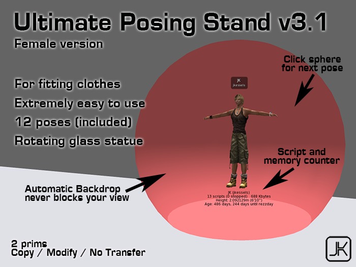 JK Posing Sphere - Female - boxed