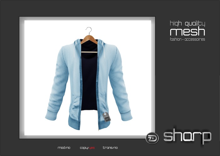 sharp by [ZD] - MESH - "Alex" Open Hoodie