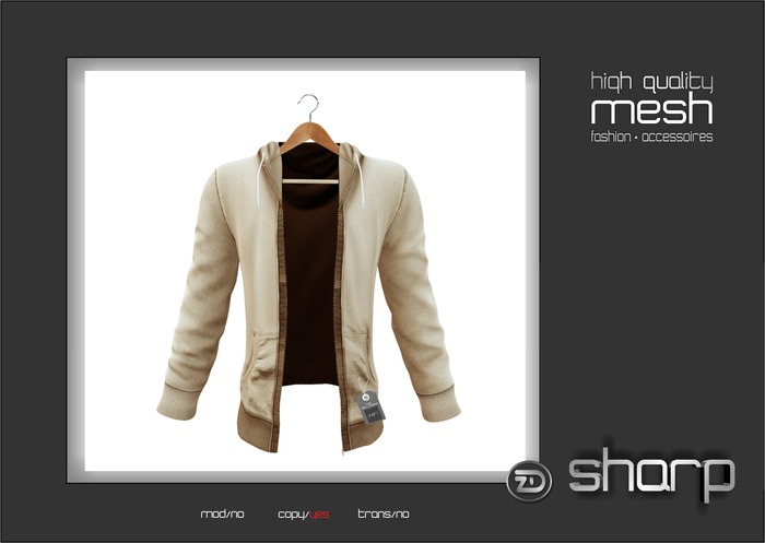 sharp by [ZD] - MESH - "Alex" Open Hoodie