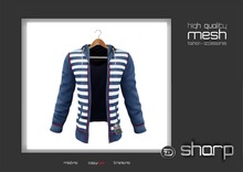 sharp by [ZD] - MESH - "Alex" Open Hoodie