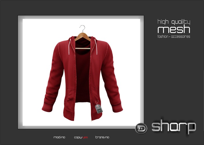 sharp by [ZD] - MESH - "Alex" Open Hoodie