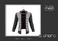 sharp by [ZD] - MESH - "Alex" Open Hoodie