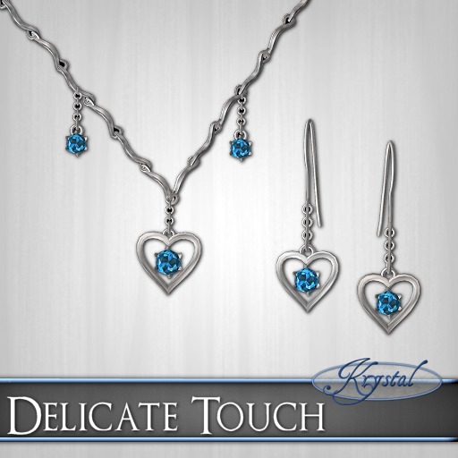 ::: Krystal ::: Delicate Touch - Jewelry Set - Platinum (Lab)