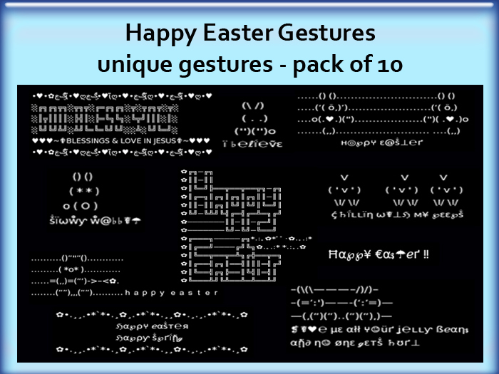 Happy Easter Gestures - 10 Fun Unique Gestures! 