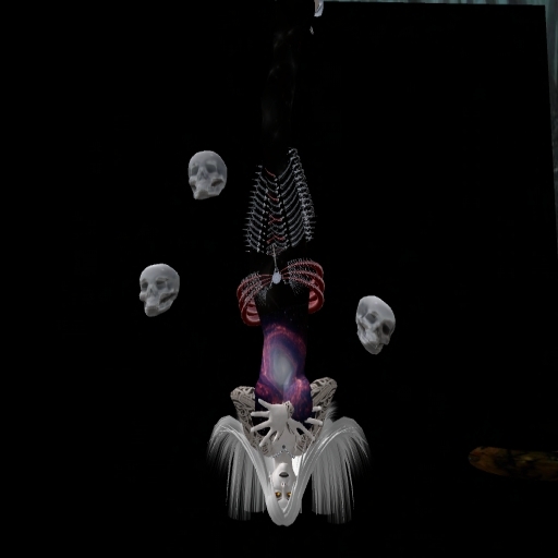 4 skull pose balls with vampire sleep,dream dance,thinker, roof top