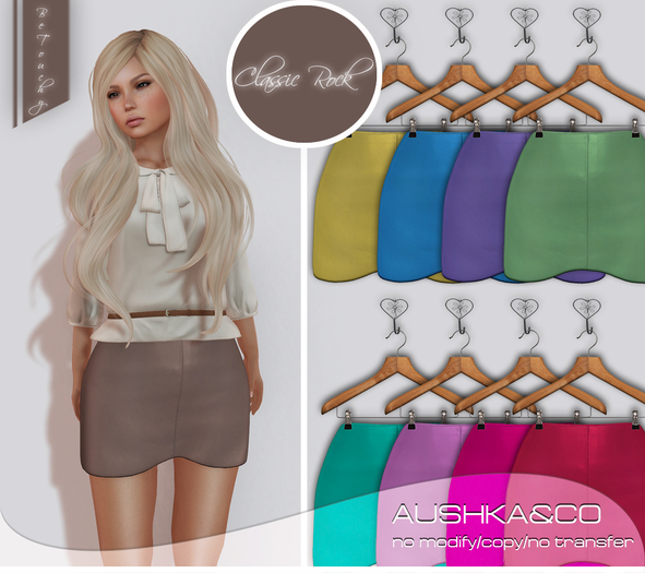 A&CO-Nirvana Leather Mini Skirt-Colorful-All with HUD