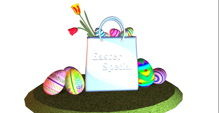 Easter Shopping Bag - Blue