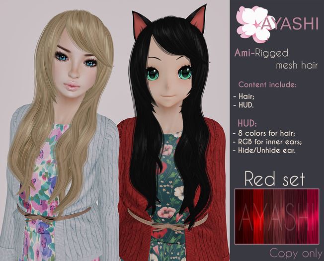 [^.^Ayashi^.^] Ami hair-red set