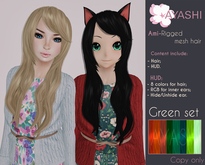 [^.^Ayashi^.^] Ami hair-green set