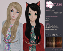 [^.^Ayashi^.^] Ami hair-brown set