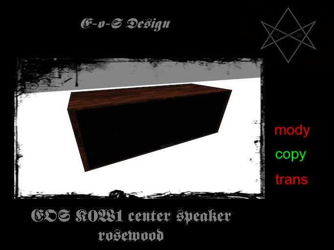 EOS center K0W1 rosewood