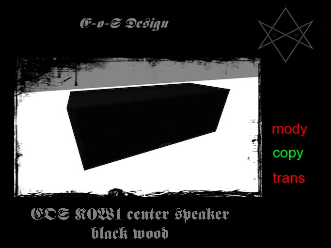 EOS center K0W1 black wood