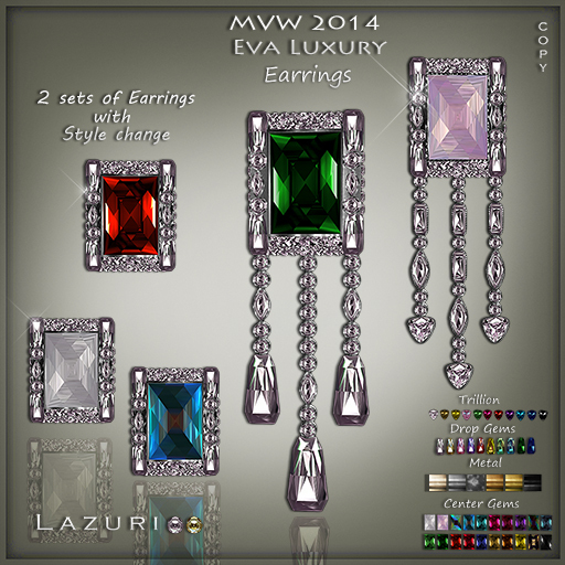 Lazuri MVW 2014 Eva Luxury Earrings