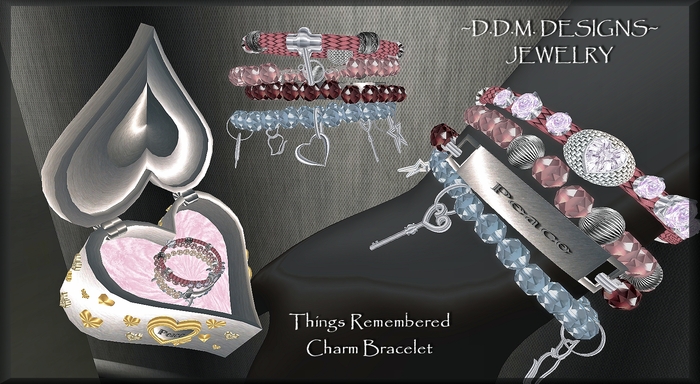 THINGS REMEMBER CHARM BRACELET ~  PEACE