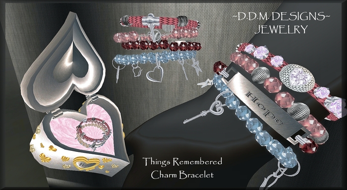 THINGS REMEMBER CHARM BRACELET ~  LOVE