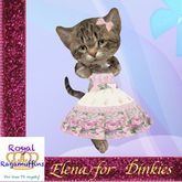 *Royal Ragamuffins* Elena Dress for Dinkies