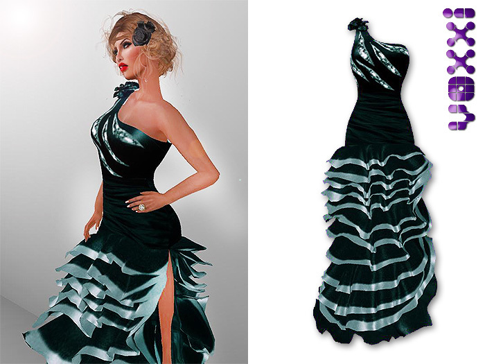 .::voxxi::. [Laetitia] Frilled Dress Teal