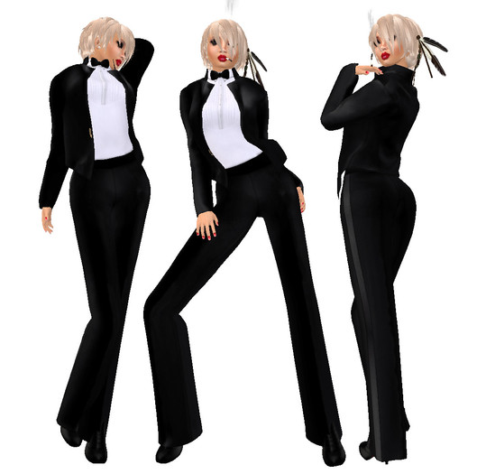 TW>Ladys Tuxedo Set