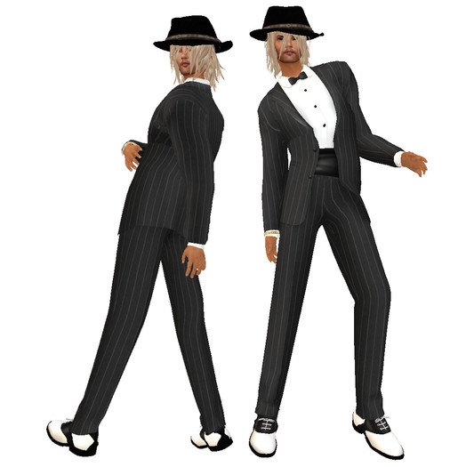 TW>Mans Tuxedo Pinstriped