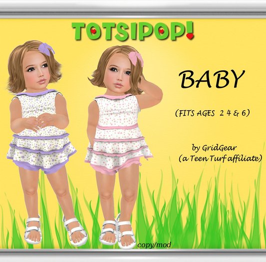 TOTSIPOP! Mesh Clothing Set