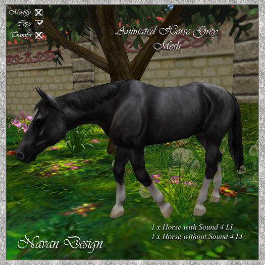 Animated Horse Grey