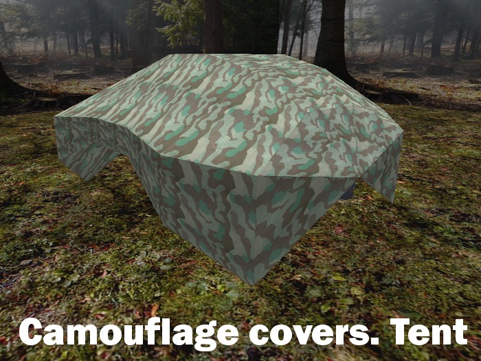 Camouflage covers. Tent - Camo Splinter