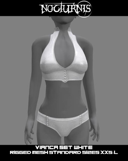Nocturnis Mesh Vianca Set White