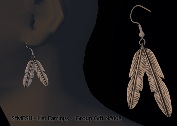 S*MESH - List Earrings